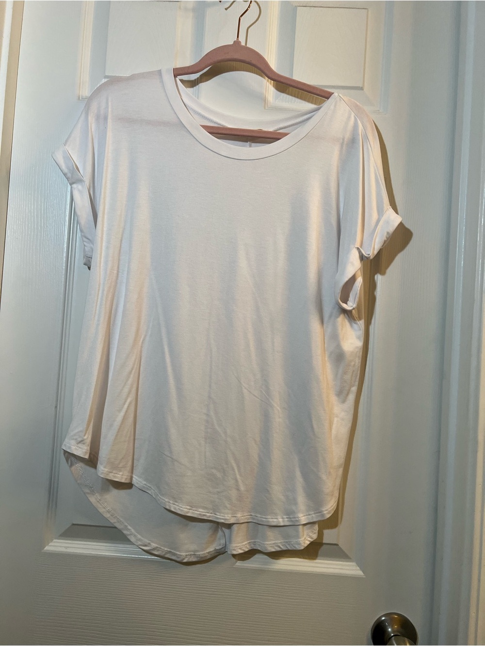 Classic White Rebel Society Short Sleeve Crew Tee size large